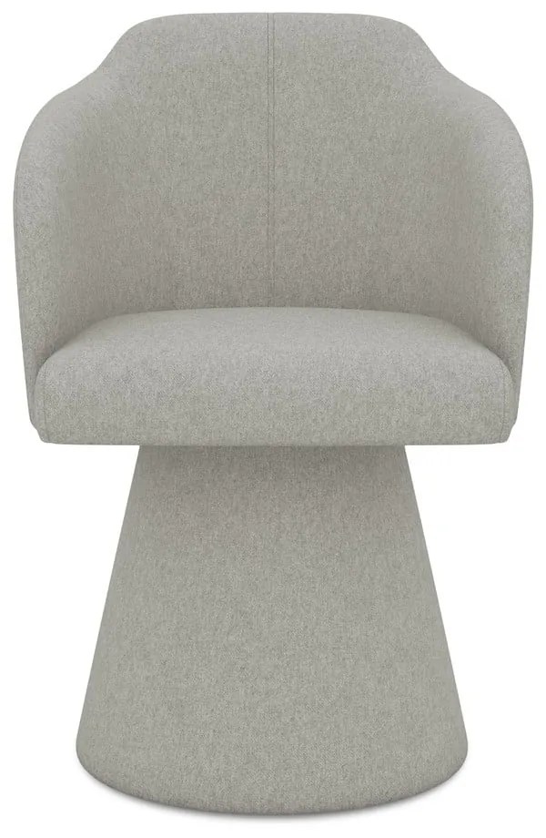 Sedia da pranzo grigio chiaro in imbottito Kanoa – Makamii