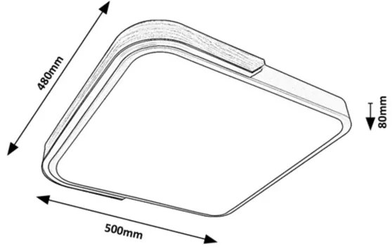 Rabalux 71146 - Plafoniera LED dimmerabile ARILD LED/48W/230V Wi-Fi Tuya