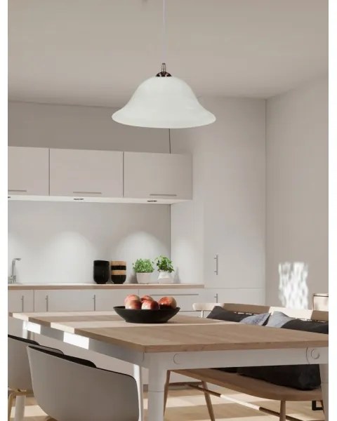 Lampadario a sospensione con filo VERA 1xE27/60W/230V rame/bianco