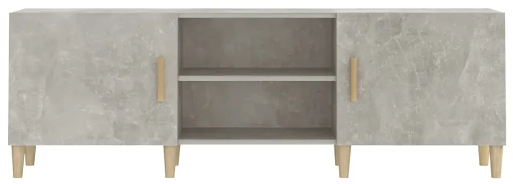 Mobile porta tv grigio cemento 150x30x50cm in legno multistrato