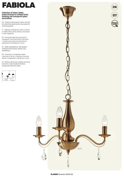 Redo 02-710 - Applique FABIOLA 2xE14/28W/230V