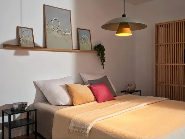 Osram - Lampadario a sospensione su cavo DECOR FLYING MUSHROOM 1xE27/25W/230V Ø 50 cm verde