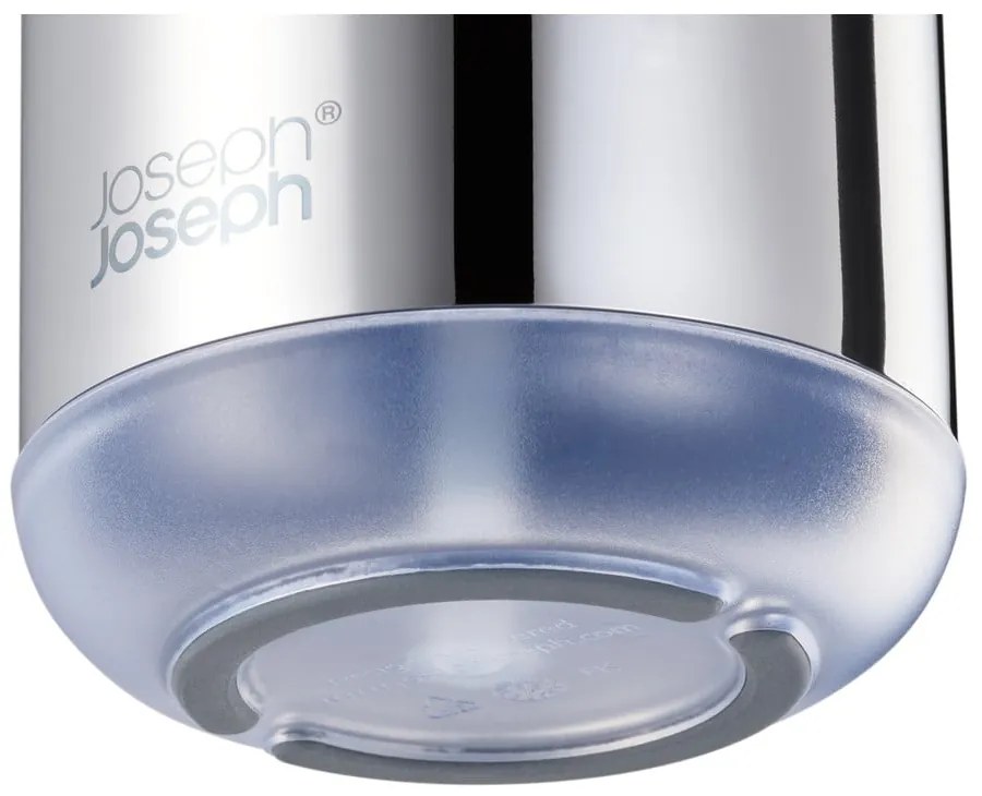 Dispenser di sapone in acciaio inox argento lucido 300 ml EasyStore Luxe - Joseph Joseph