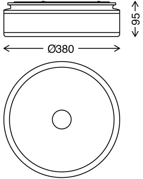 Briloner 3454-115 - Plafoniera LED BLOCK LED/18W/230V
