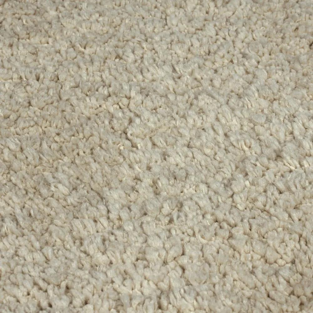 Tappeto rotondo lavabile beige in fibre riciclate 180x180 cm Fluffy - Flair Rugs