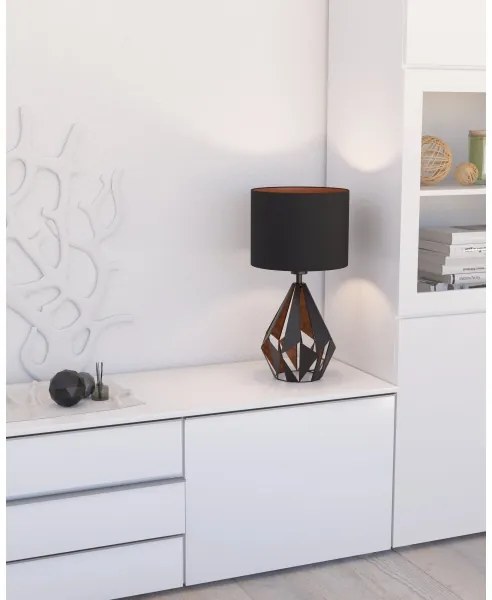 Eglo 43077 - Lampada da tavolo CARLTON 1xE27/60W/230V