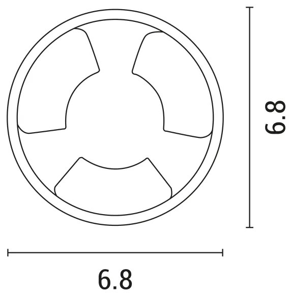 Lampada LED da incasso LED/3W/12V IP65