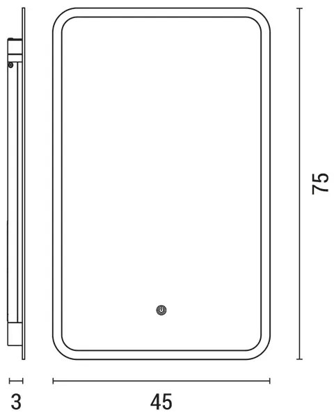 Specchio retroilluminato LED da bagno LED/18W/230V 4000K IP44