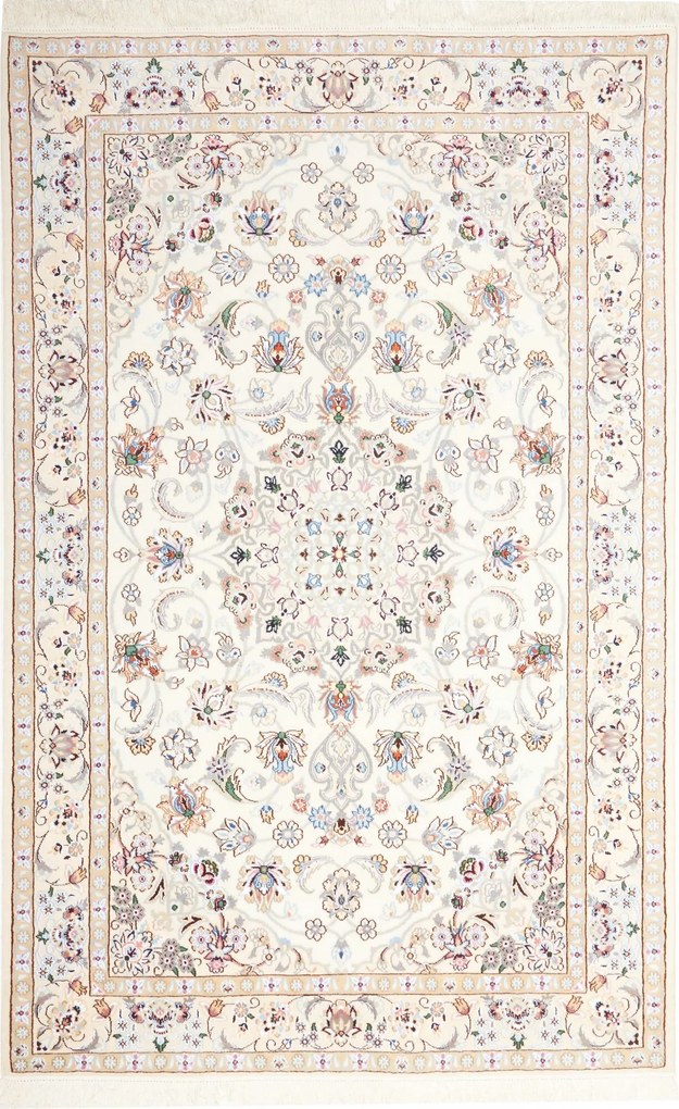 Nain Tappeto 140x210 Beige (Iran) Annodato A Mano