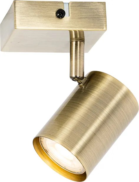 Faretto moderno bronzo orientabile quadrato - Jeana