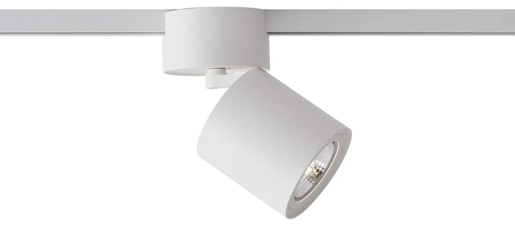 Faretto bianco moderno per sistema a binario monofase GU10 70mm - Iconic Roto