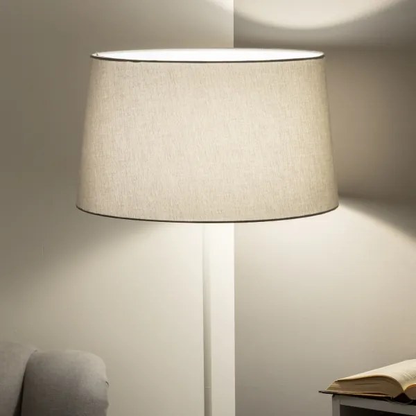 Brilagi - Lampada da terra LED CERIA 1xE27/40W/230V Ø 45 cm grigio/bianco