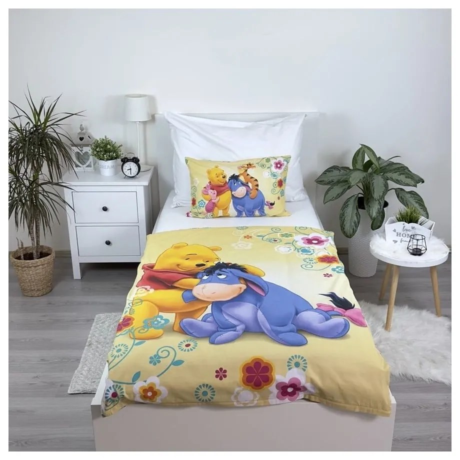 Biancheria da letto per bambini in cotone per culla 100x135 cm Winnie-the-Pooh – Jerry Fabrics