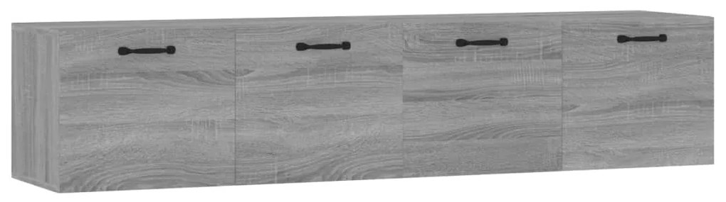 Mobili Parete 2 pz Grigio Sonoma 60x36,5x35cm Legno Multistrato