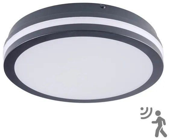 Brilagi - Lampada LED da esterno con sensore BENE LED/24W/230V diametro 26 cm IP54