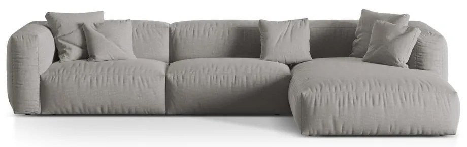 Divano angolare modulare grigio chiaro (angolo destro) Martina - Micadoni Home