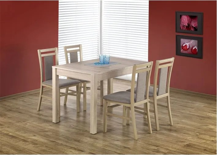 Tavolo allungabile Maurycy in rovere sonoma - L118-158xL75xH76 cm