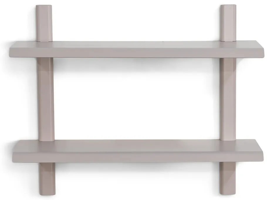 Mensola grigio tortora in metallo con ripiani multipli 60 cm Hola – Spinder Design