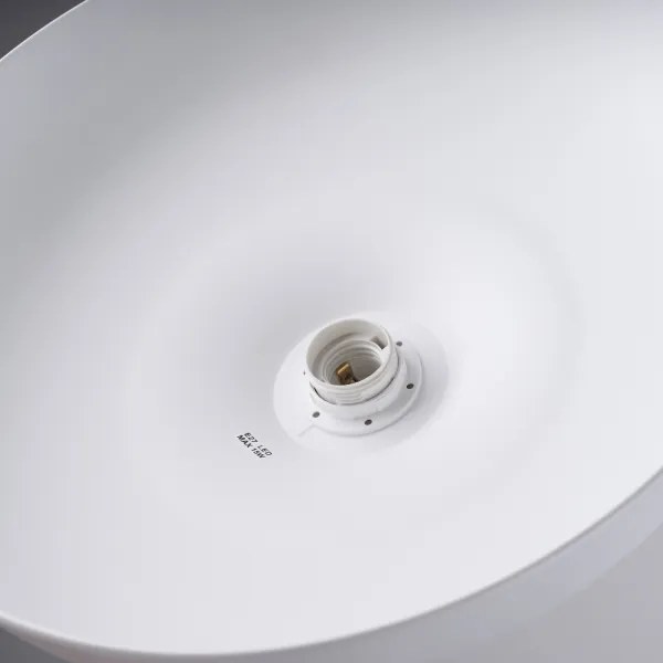 Sollux SL.1323 - Lampadario a sospensione con filo INDY 1xE27/15W/230V diametro 38 cm bianco