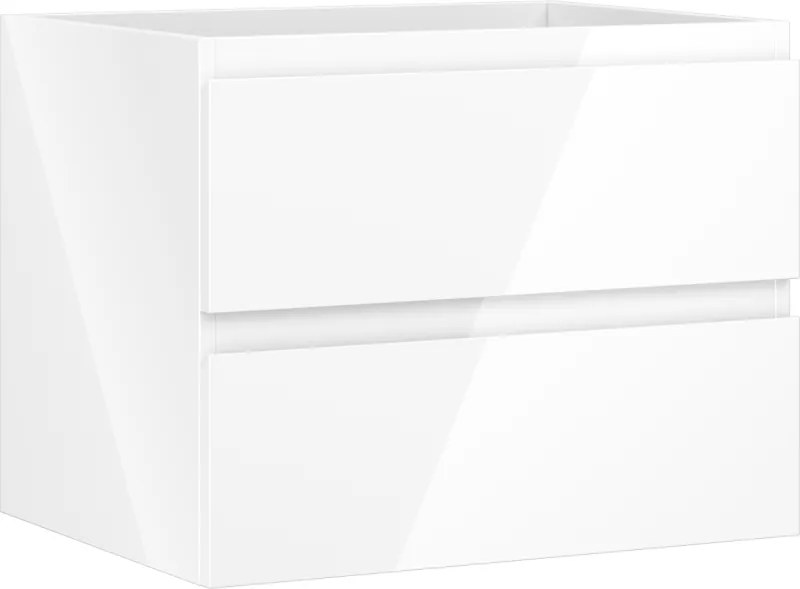 Mexen Orio mobile da bagno sotto lavabo 60 cm, 2 cassetti, bianco lucido - 91A10-06047-2-BFF00