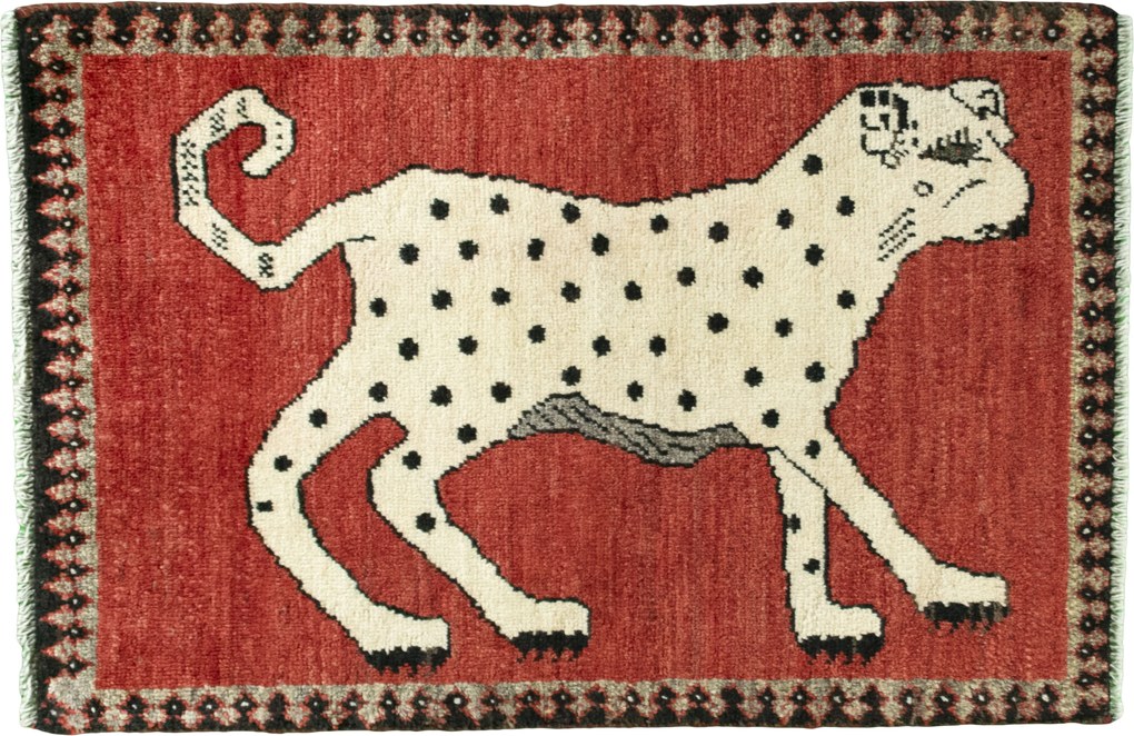 Gabbeh Tappeto persiano 70x100 Rosso (Iran) Annodato A Mano