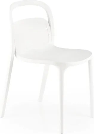 Sedia in plastica K490 in bianco