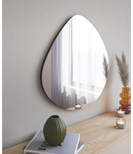 Specchio da parete BESSO 60x60 cm nero