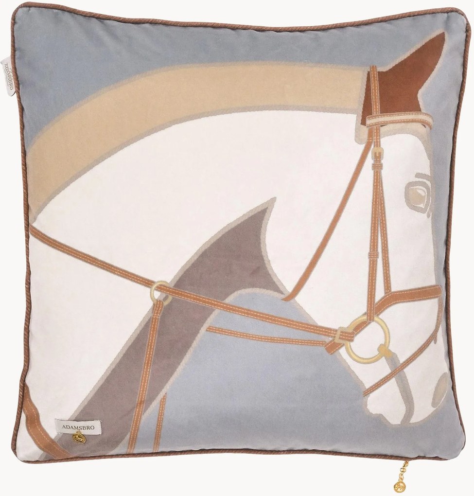 Cuscino in velluto Cheval