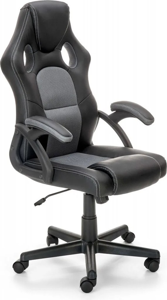 Sedia da ufficio Berkel in nero/grigio - H117 cm
