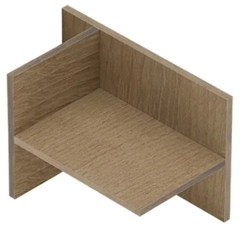 Inserto reversibile in rovere miele per mobile bagno sospeso aperto Master