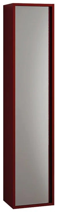 Colonna per mobile bagno Loto 1 anta P 27 x L 35 x H 160 cm laccato lucido rosso vetro