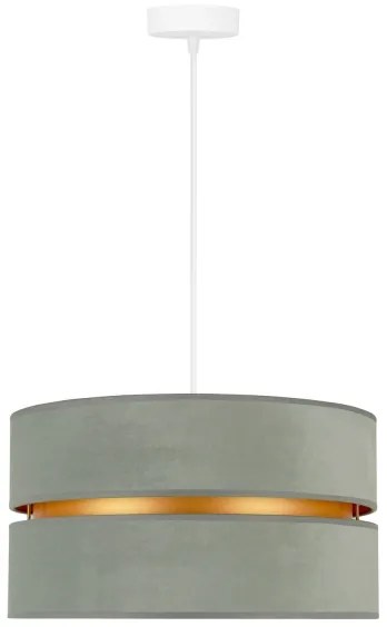 Duolla - Lampadario a sospensione con filo DUO 1xE27/15W/230V diametro 40 cm luce verde/oro
