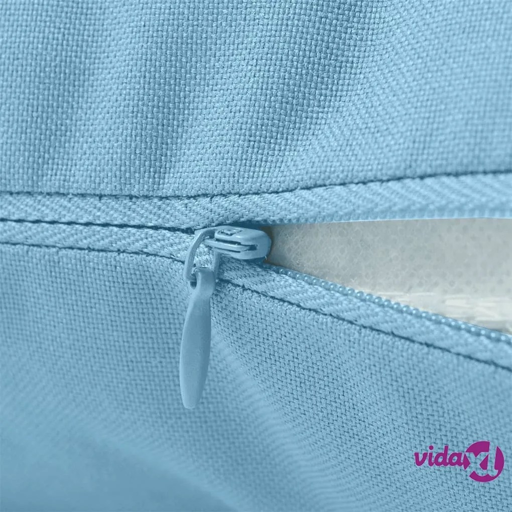 vidaXL Cuscini da Esterno 2 pz 60x60 cm Azzurro