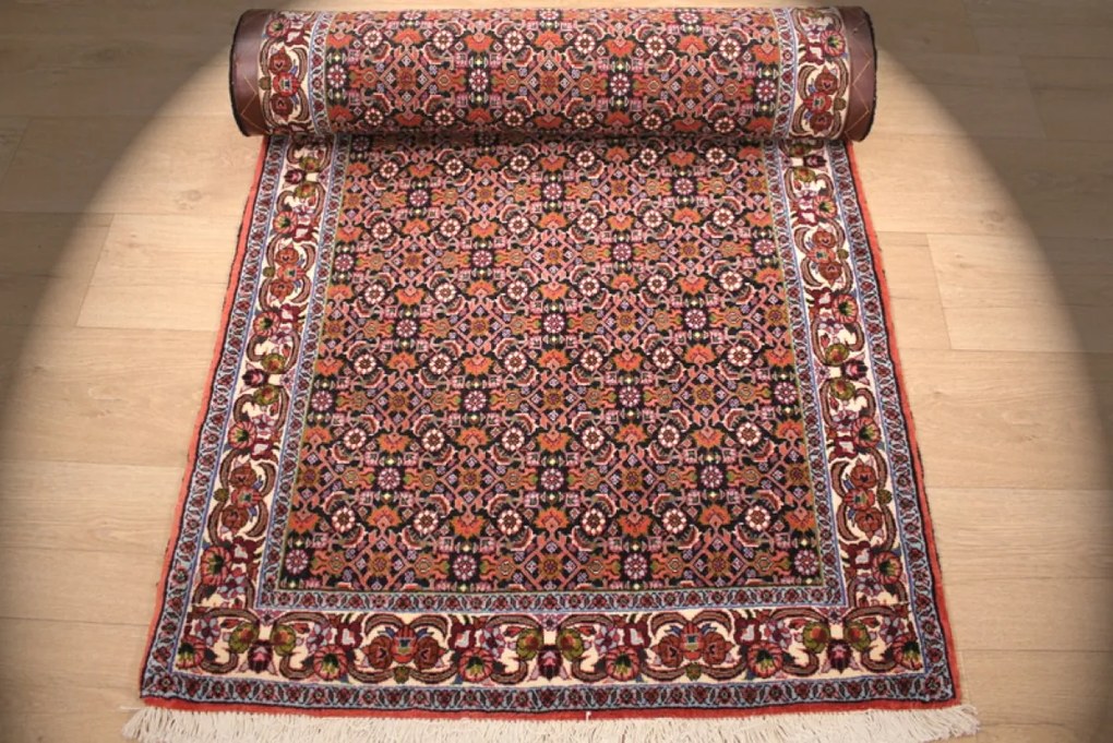 Bidjar Tappeto 90x300 (Iran) Annodato A Mano