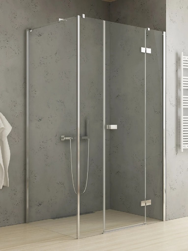 New Trendy Reflexa box doccia 110x100 cm rettangolare cromo lucida/vetro trasparente EXK-5097