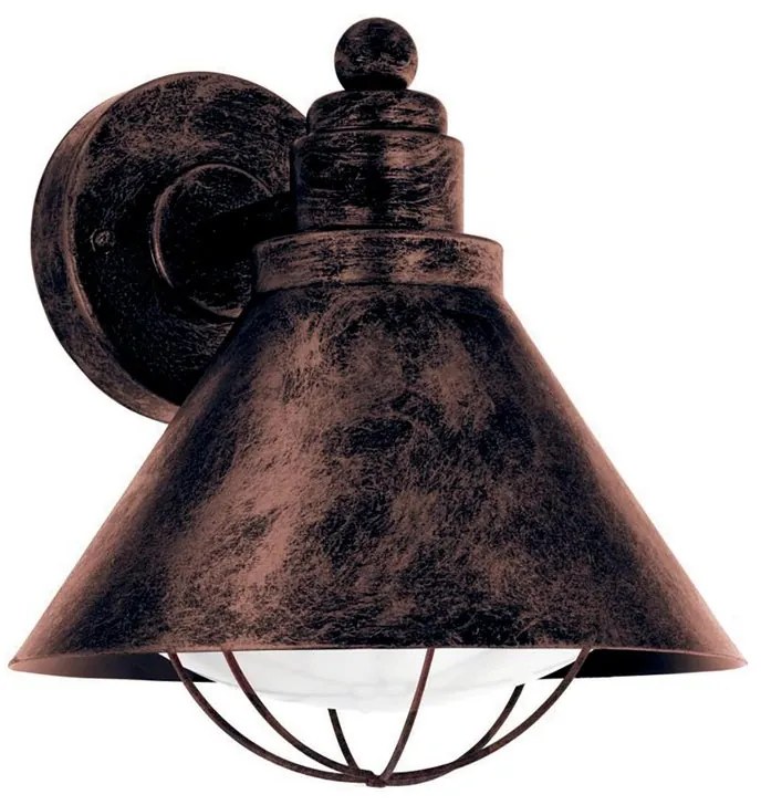 Applique rustico da esterno Barrosela ruggine IP44 1X E27 EGLO