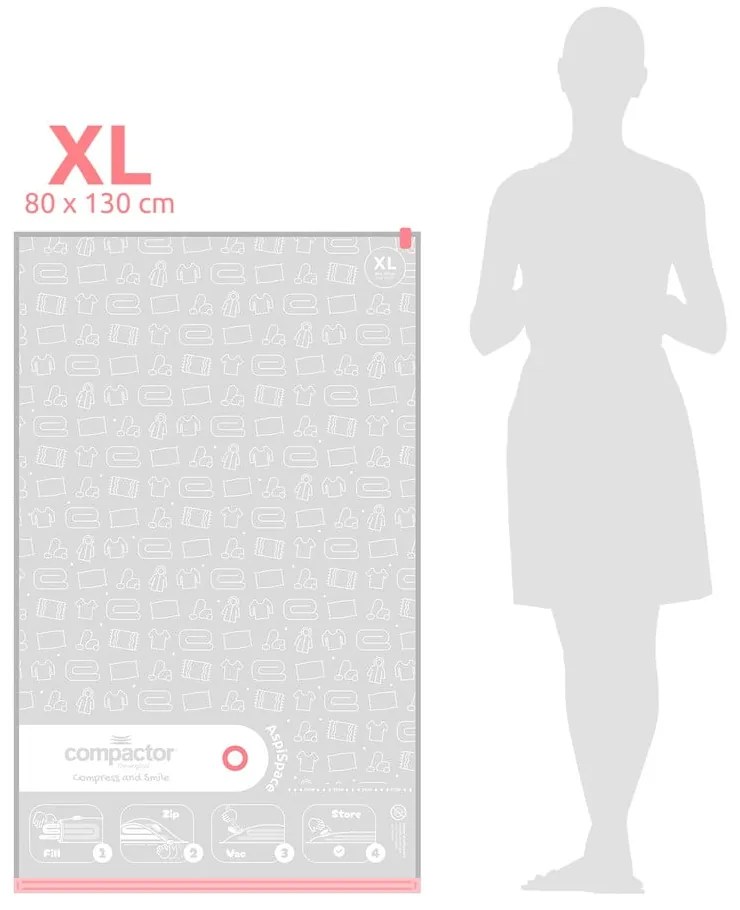 Sacchetti per il vuoto in set da 3 pezzi Vacuum XL - Compactor