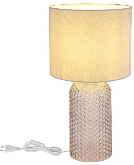 Globo 21735G - Lampada da tavolo SOFIA 1xE27/60W/230V grigio