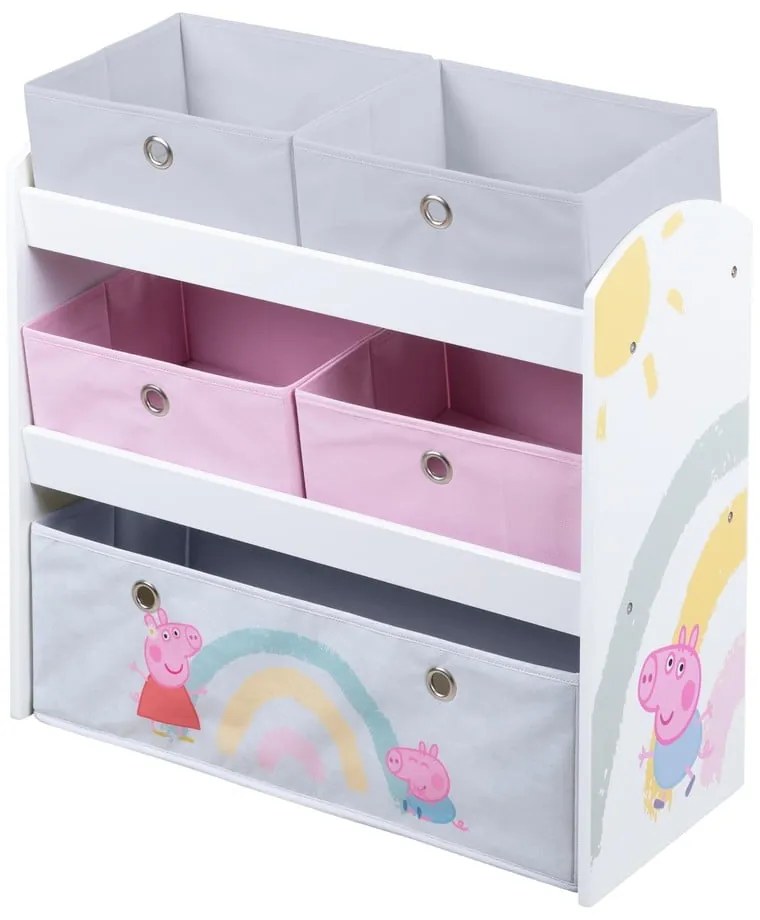 Organizzatore di giocattoli per bambini 63,5x29,5x67 cm Peppa Pig - Roba