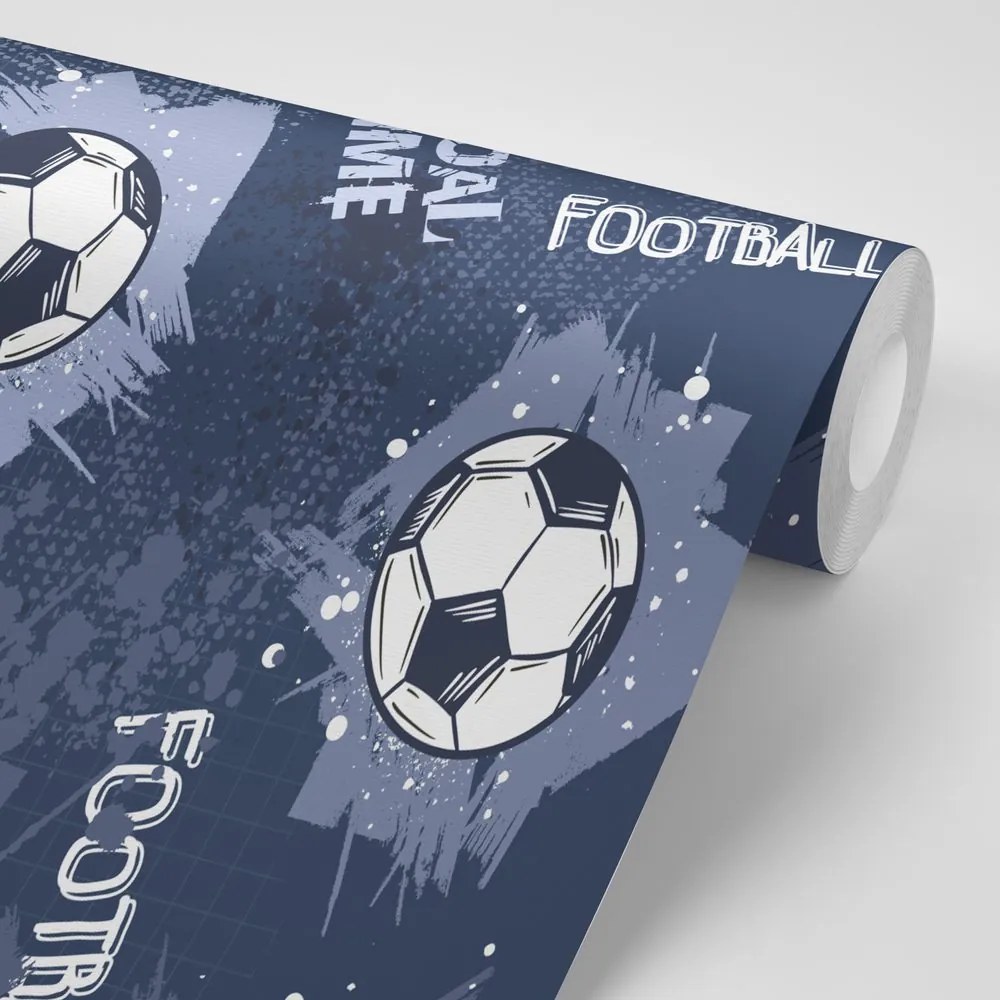 Carta da parati – Pallone da Calcio in Viola
