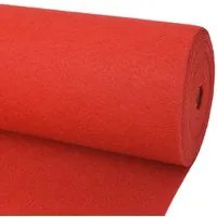 Tappeto Piatto da Esposizione 1x12 m Rosso