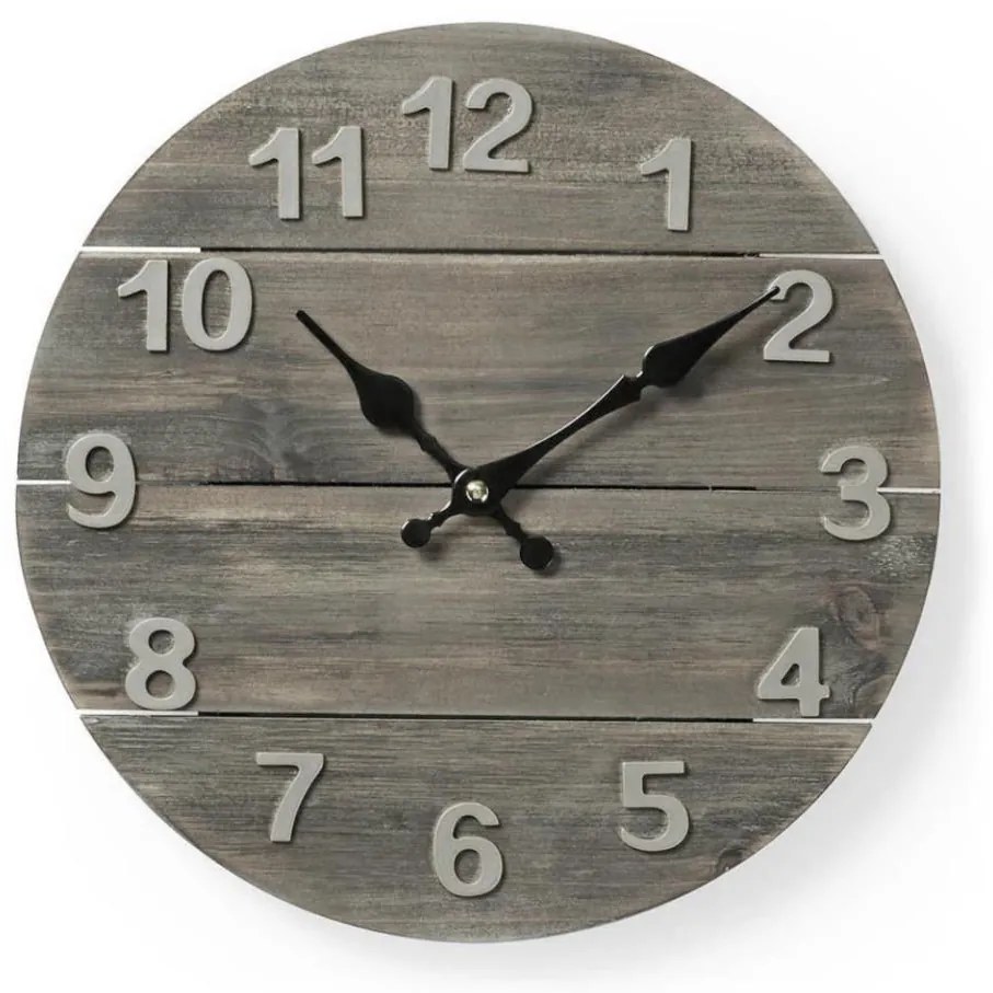 Nedis CLWA002WD30 - Orologio da parete 1xAA/1,5V abete rosso 30 cm