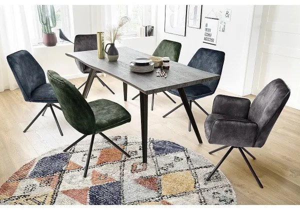 Set di 2 sedie da pranzo NEXORO, antracite