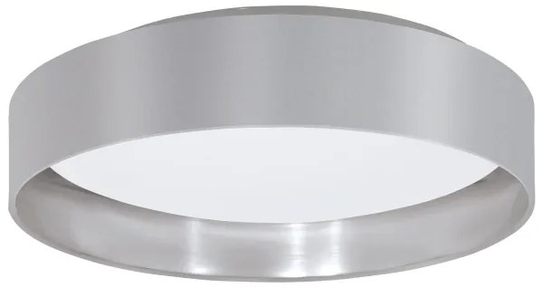 Eglo 31623 - Plafoniera LED MASERLO LED/16W/230V Ø 40,5 cm grigio/argento
