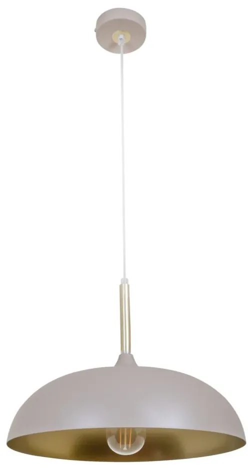Brilagi - Lampadario a sospensione con filo ABRAHAM 1xE27/60W/230V diametro 35 cm beige