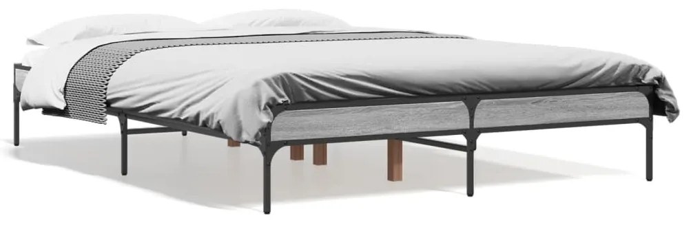Giroletto Grigio Sonoma 140x190 Cm İn Legno Multistrato Metallo /