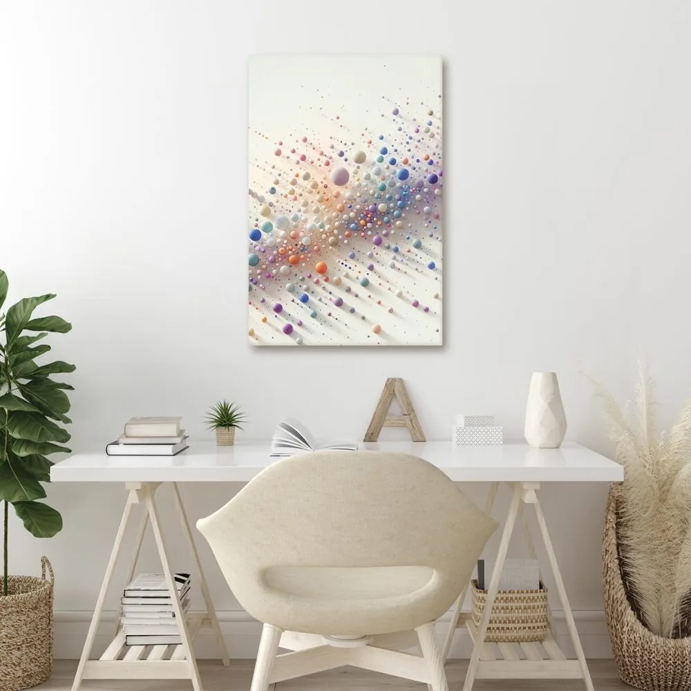 Quadro su tela – Danza astratta di sfere arcobaleno