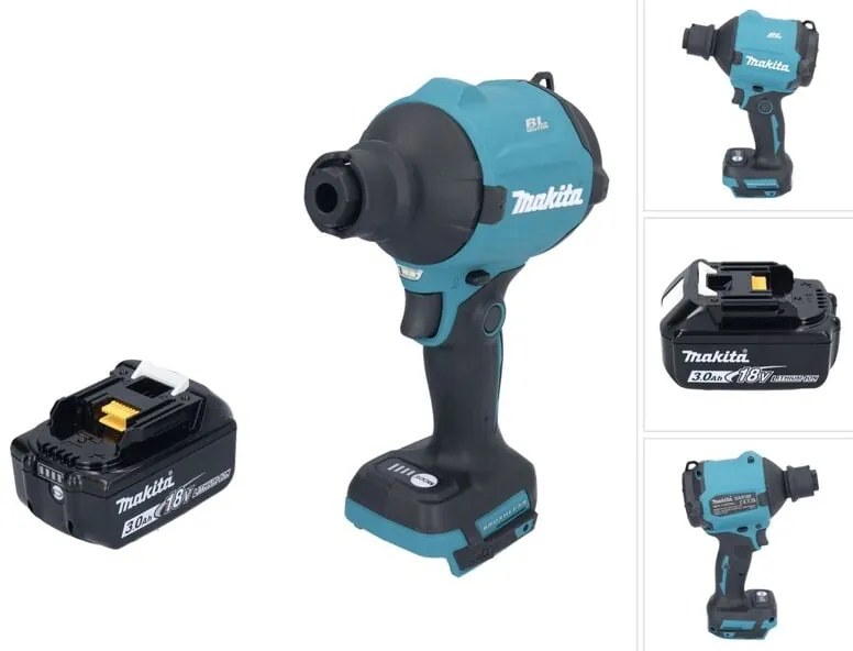 Soffiatore a batteria Makita DAS180F1 18V Brushless + 1x batteria 3.0Ah - senza caricabatterie