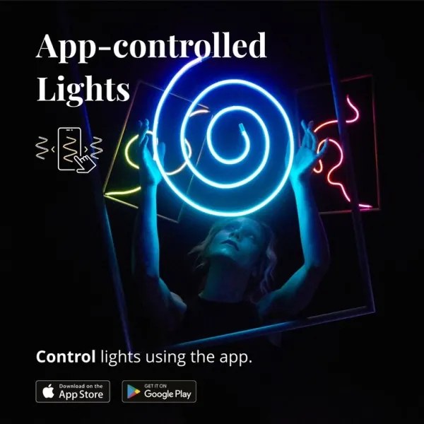 Twinkly TWFL200STW-WEU - LED RGB Striscia dimmerabile FLEX 200xLED 2 m Wi-Fi