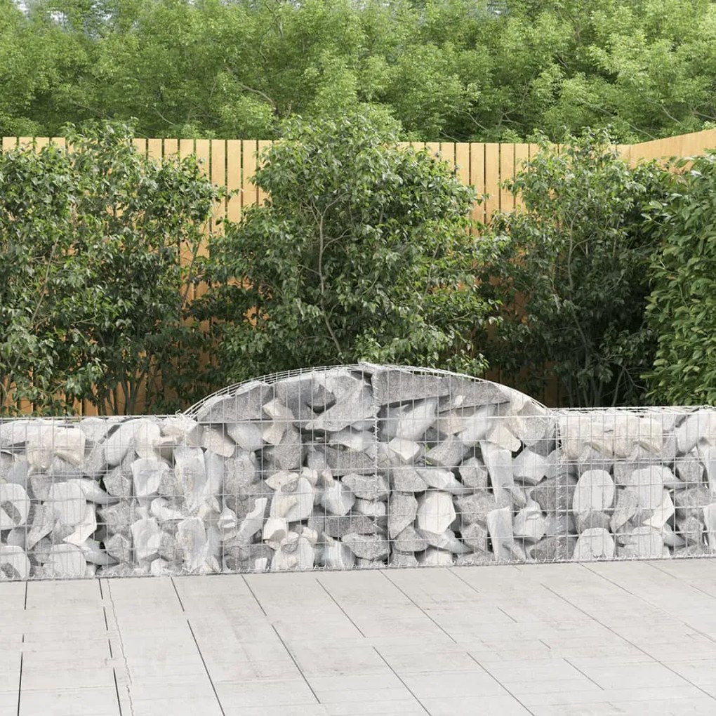 Cesti Gabbioni Ad Arco 2 Pz 300x30x60/80 Cm Ferro Zincato /